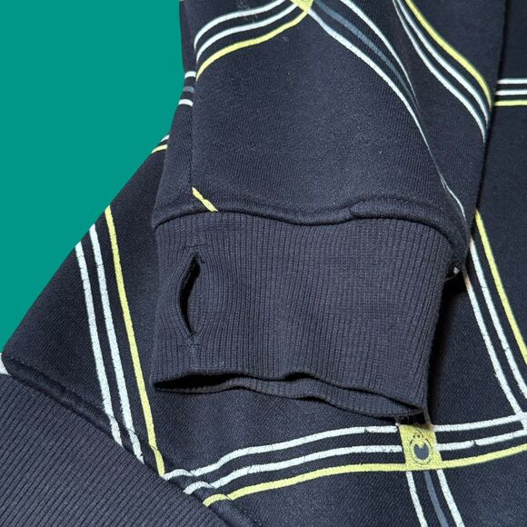 VTG Nomis Simon Outdoor Snowboard Hoodie Mens L Full Zip Jacket Y2K Black Yellow - Picture 8 of 12